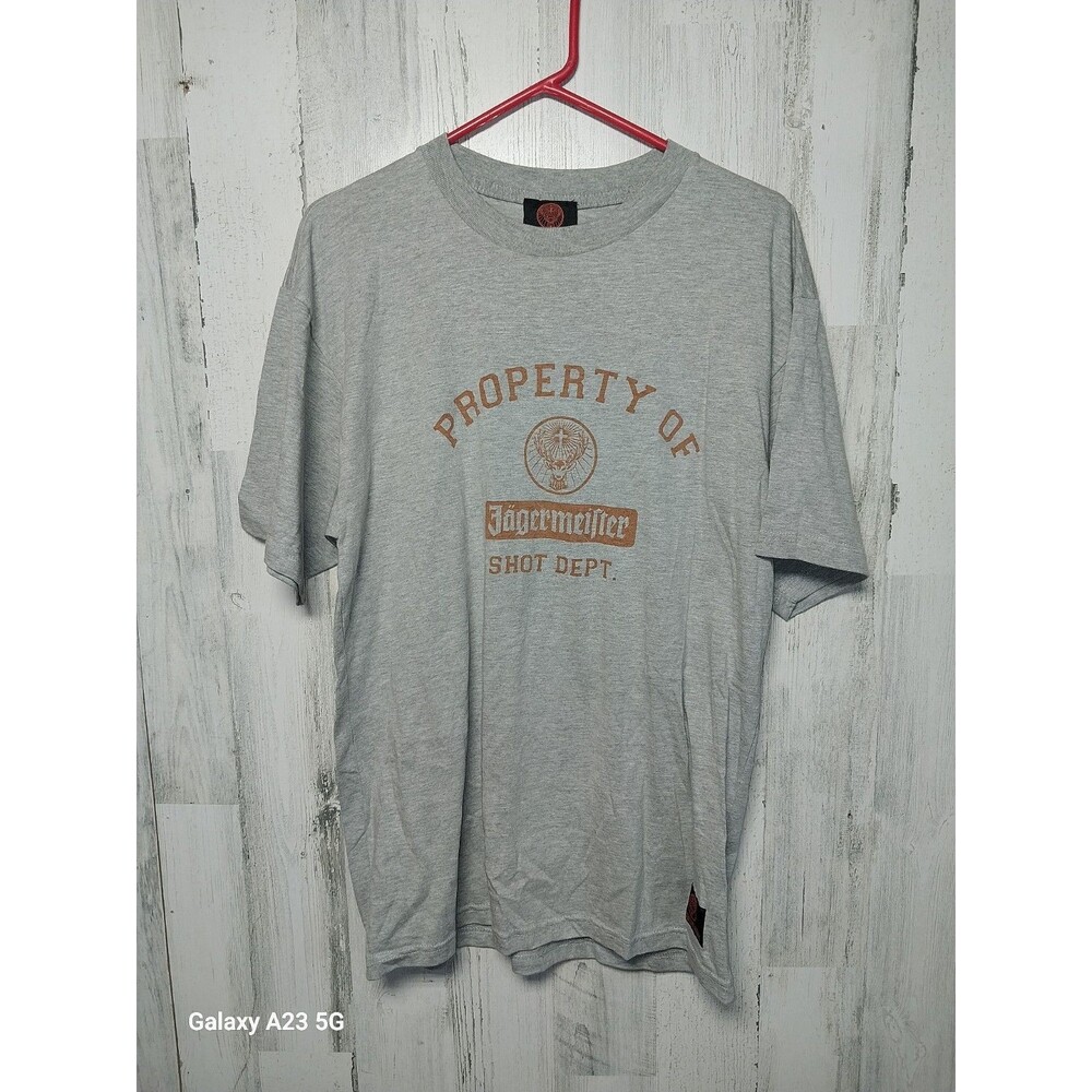 Jägermeister Shot Dept Men’s Crew Neck Short Sleeve Double Sided T-shirt Size L